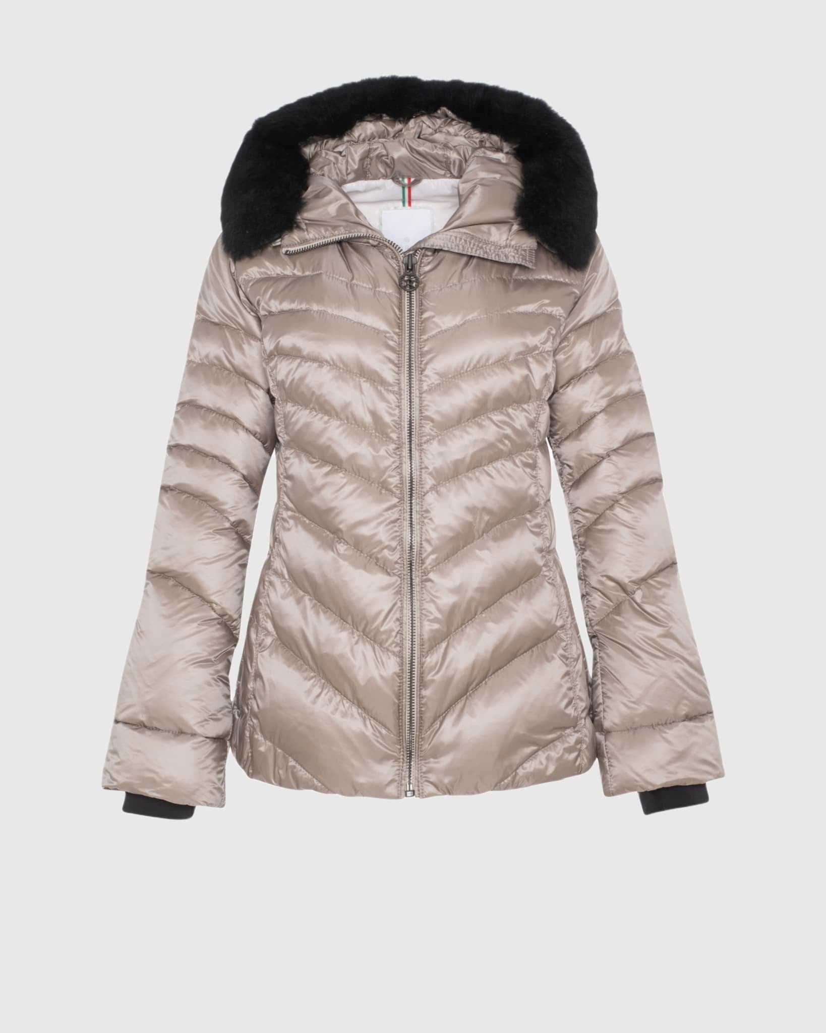 APRES-SKI JACKET WITH DETACHABLE TOSCANA LAMB HOOD TRIM