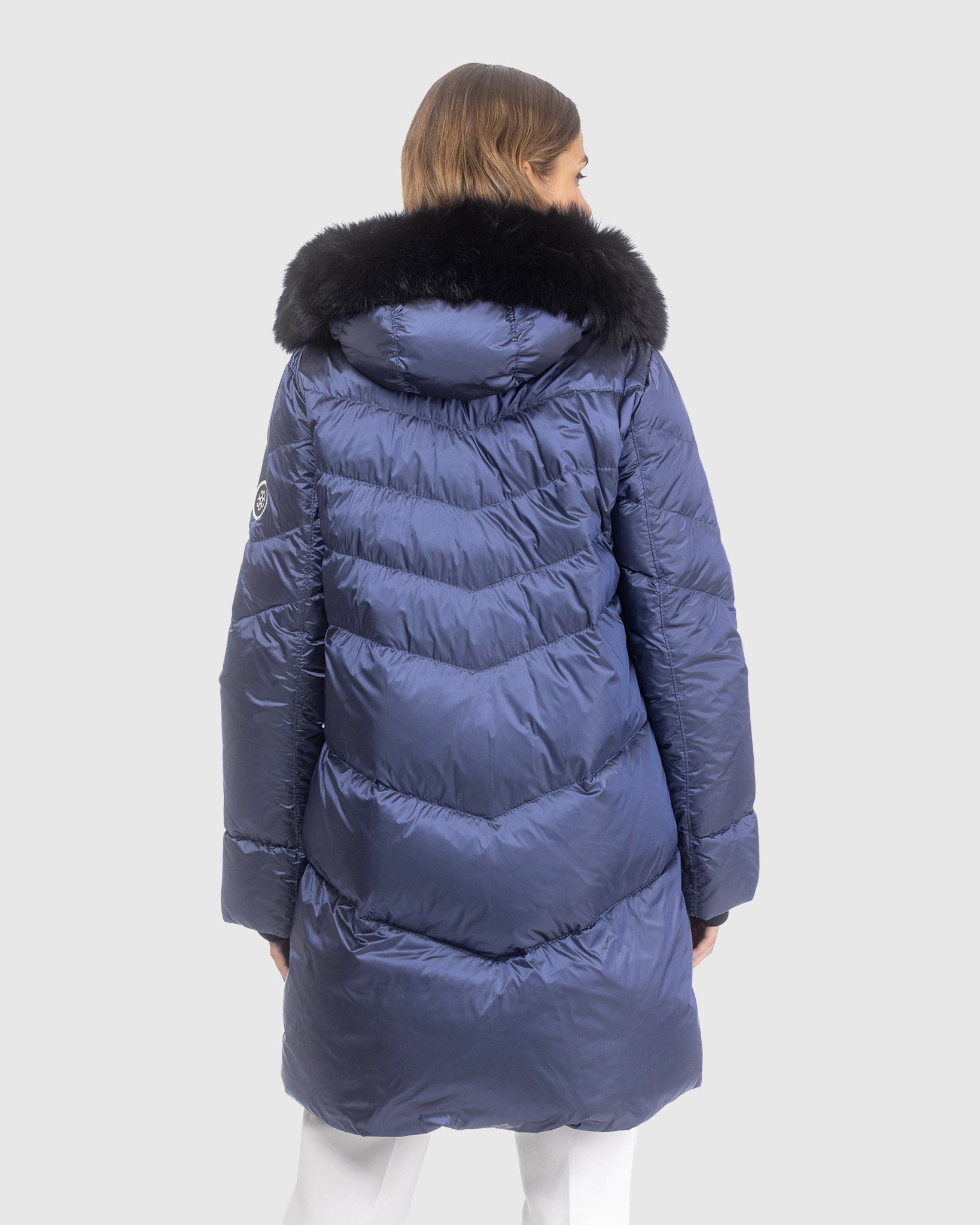 APRES-SKI JACKET WITH DETACHABLE TOSCANA LAMB HOOD TRIM