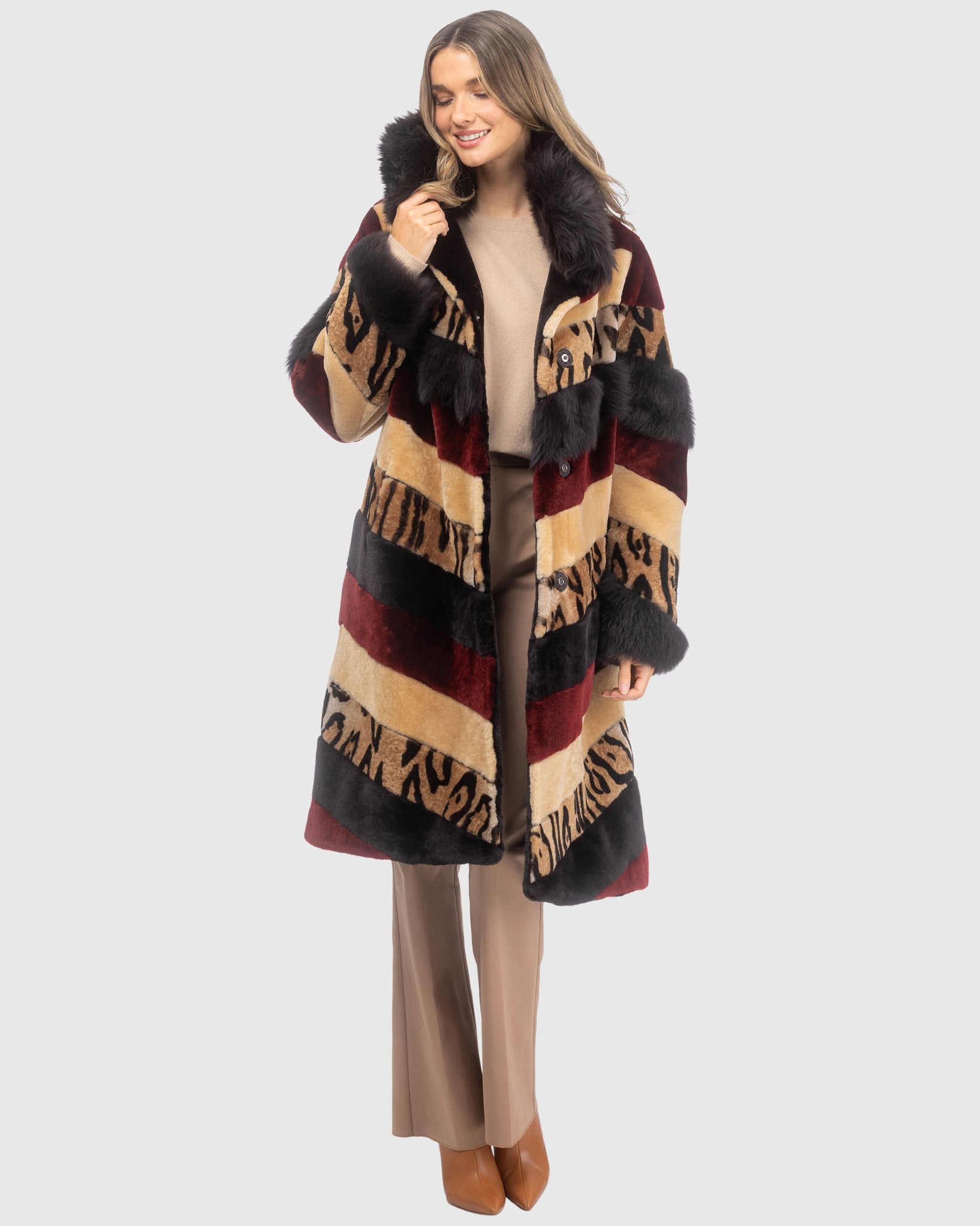 #Color_WINE/CAMEL/OCELO PRINT/BROWN