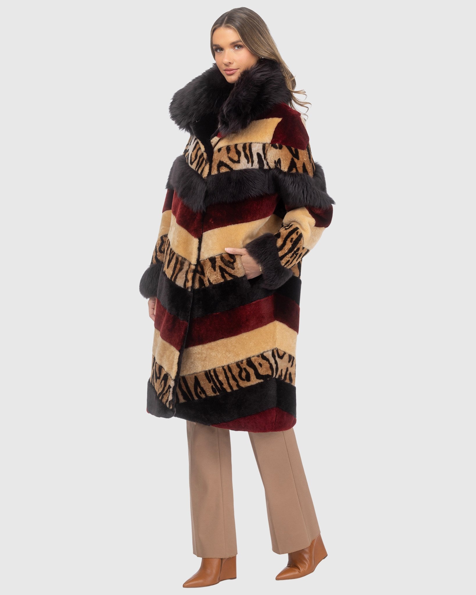 #Color_WINE/CAMEL/OCELO PRINT/BROWN
